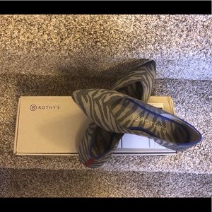 Rothy’s Gray Zebra - Retiring! Sold Out! 8.5